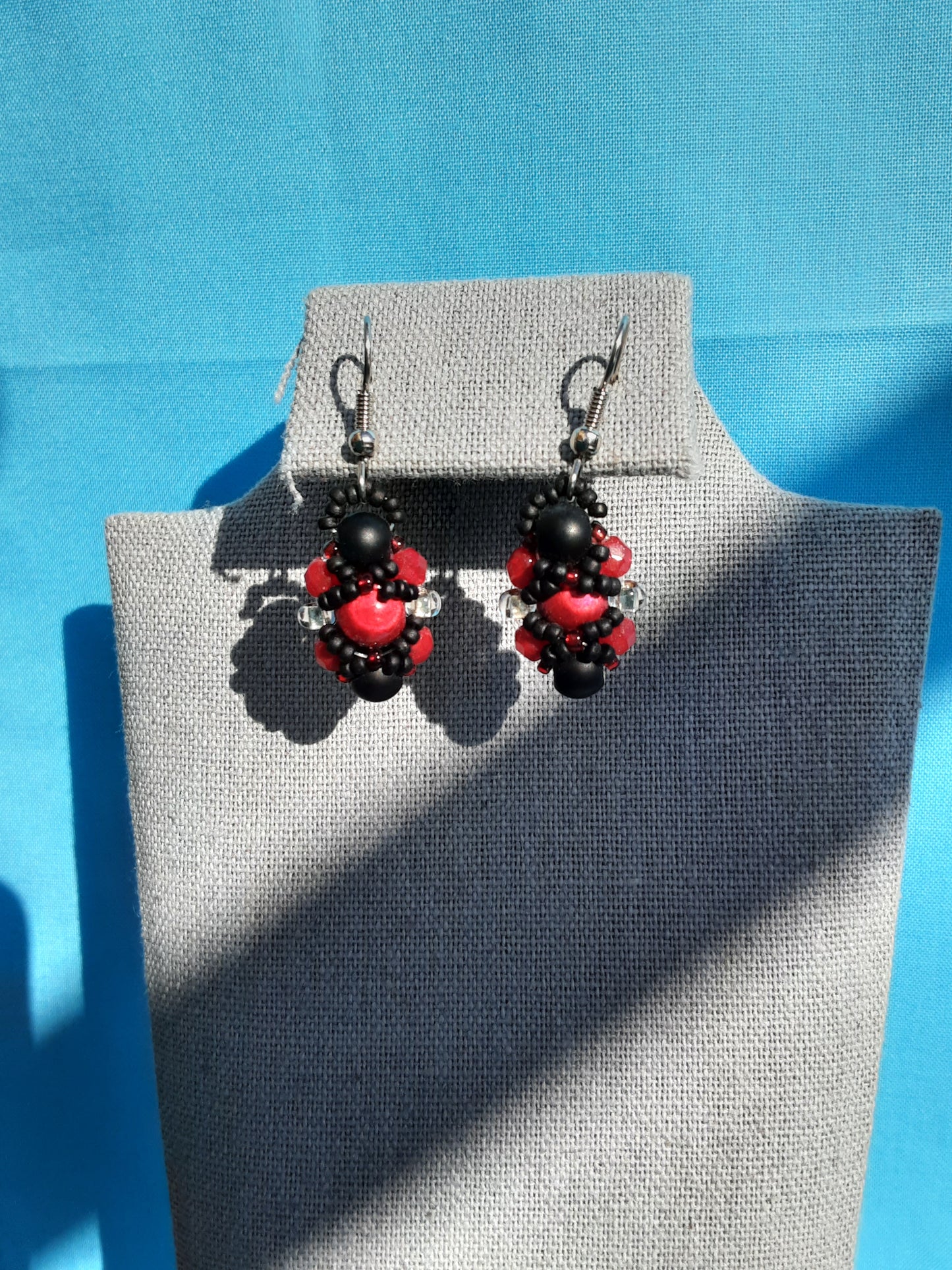 Hugs and Kisses Beaded Earrings