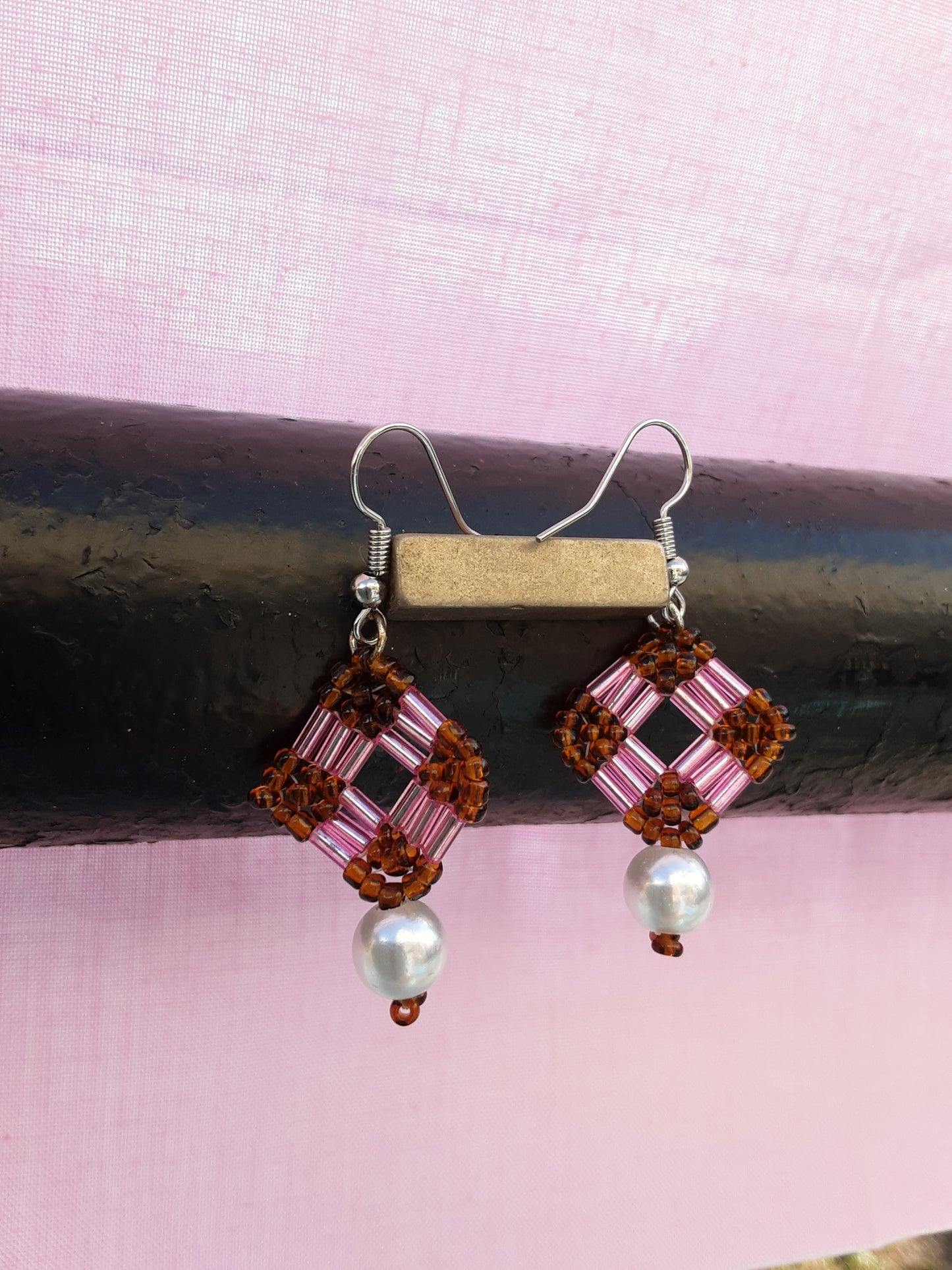 Diamonds and Pearls Earrings