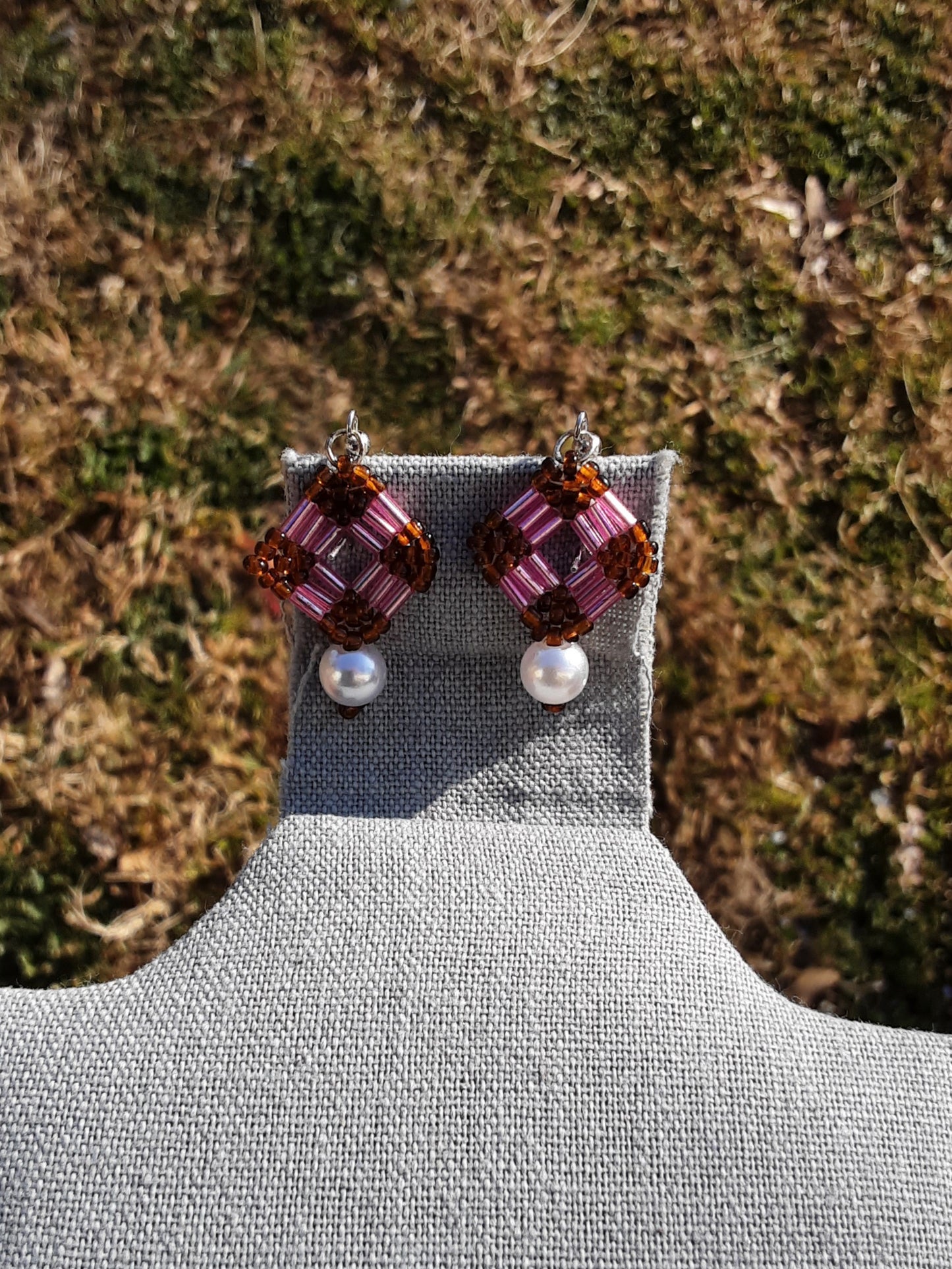 Diamonds and Pearls Earrings