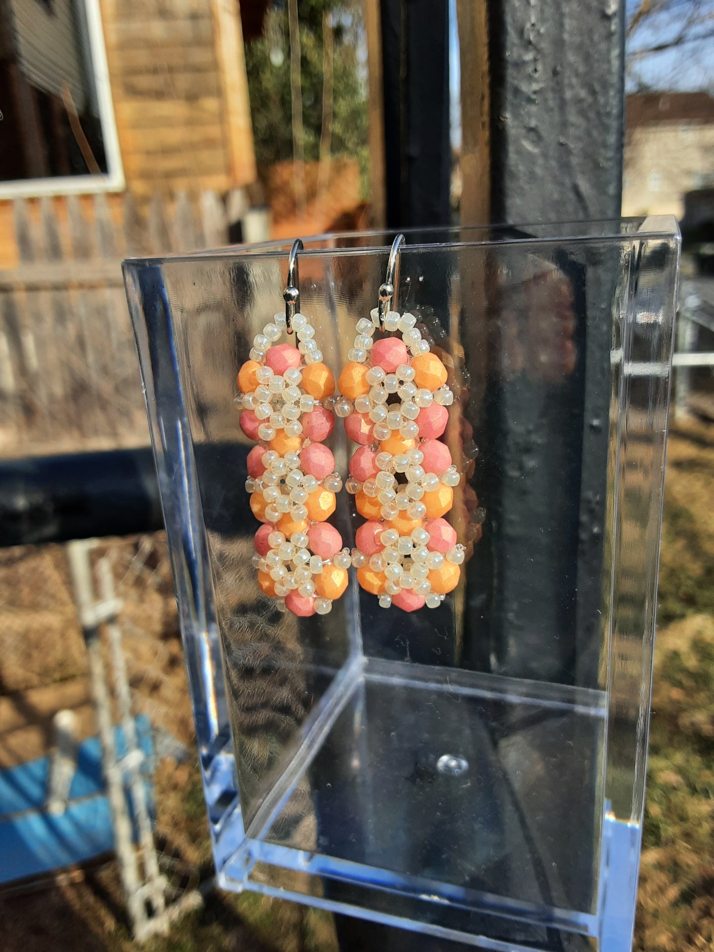 Trinity Beaded Earrings