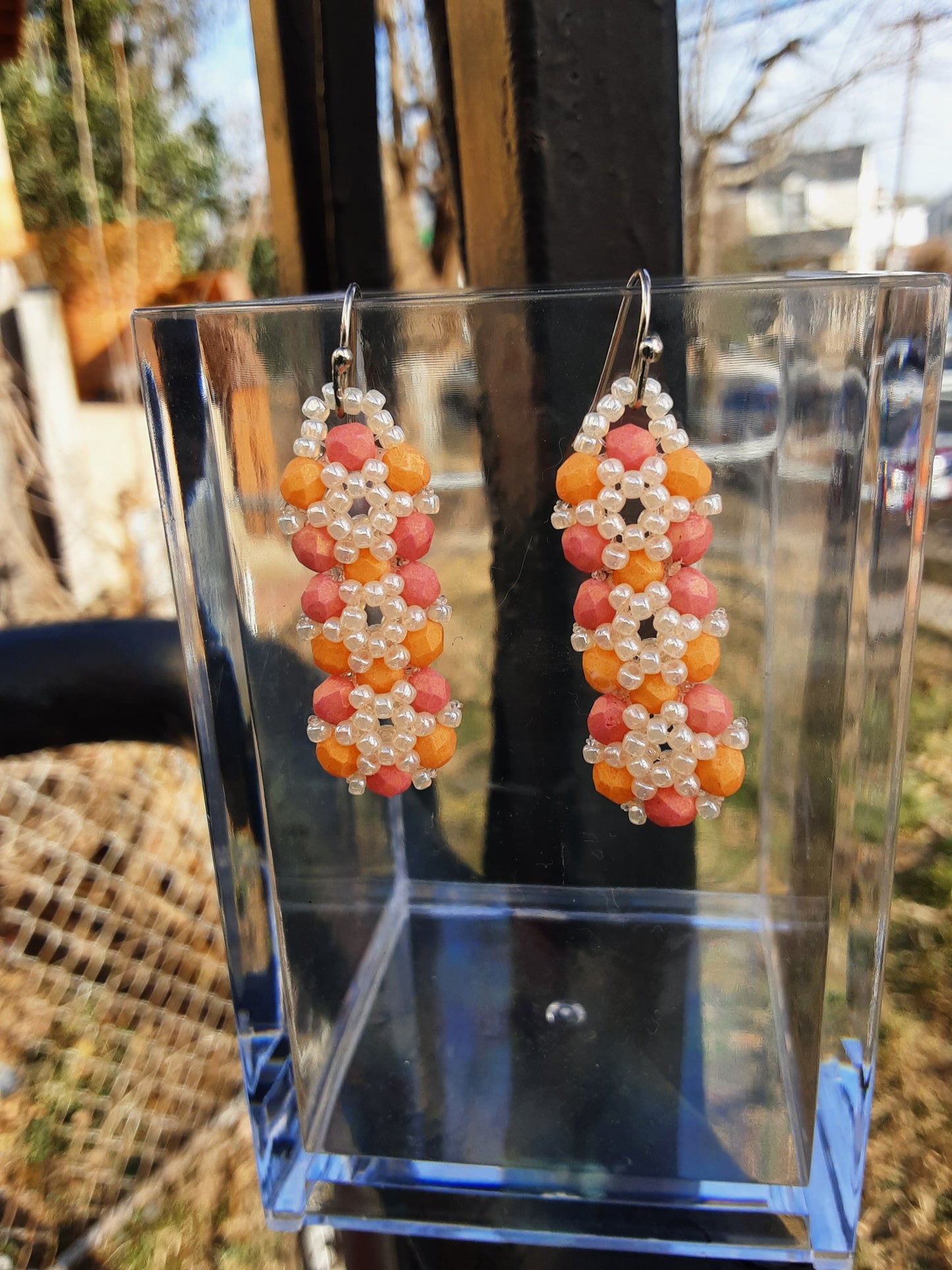 Trinity Beaded Earrings