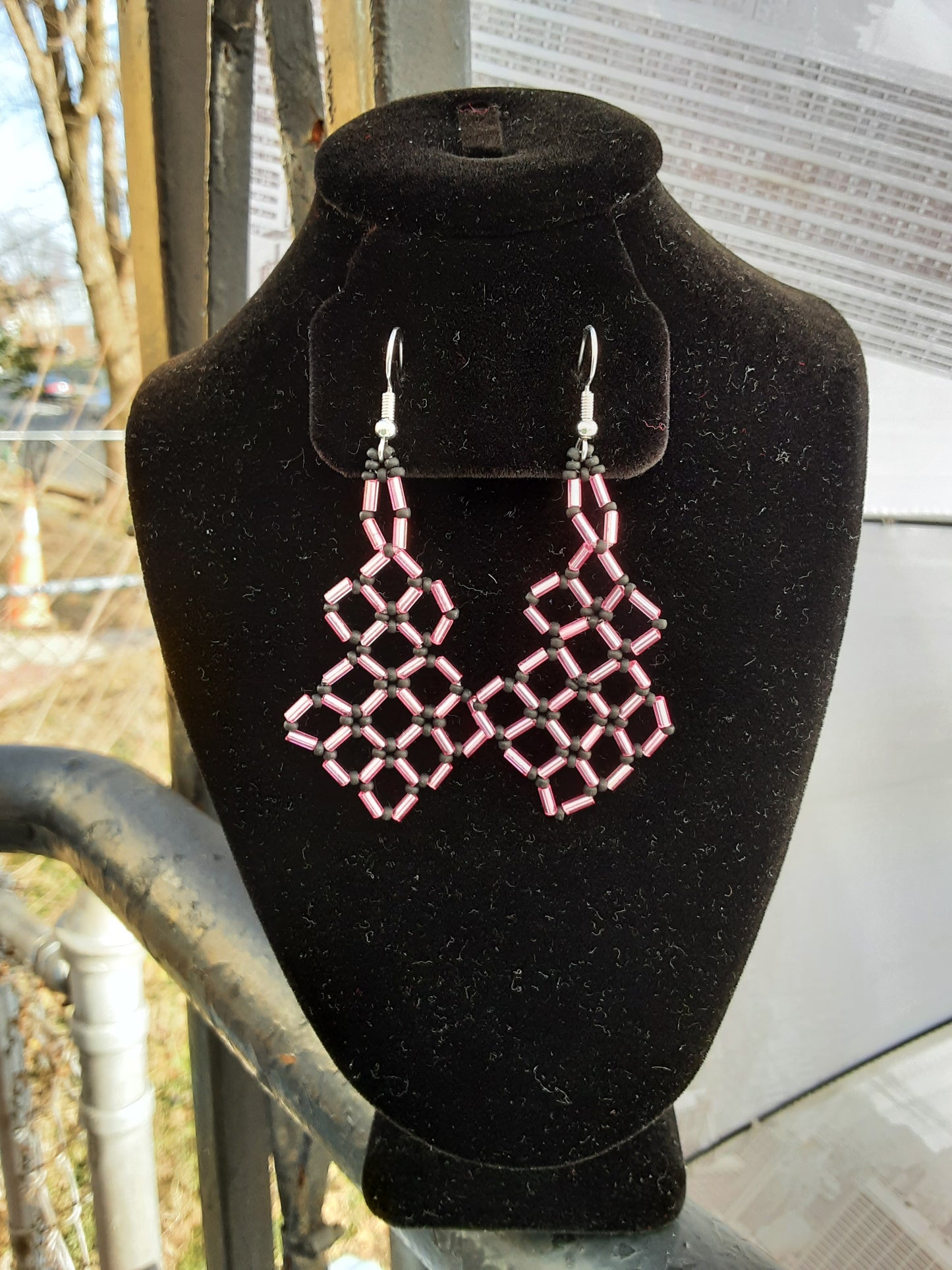 Simply Squares Beaded Earrings