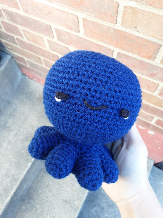 Crochet Blue Octopus