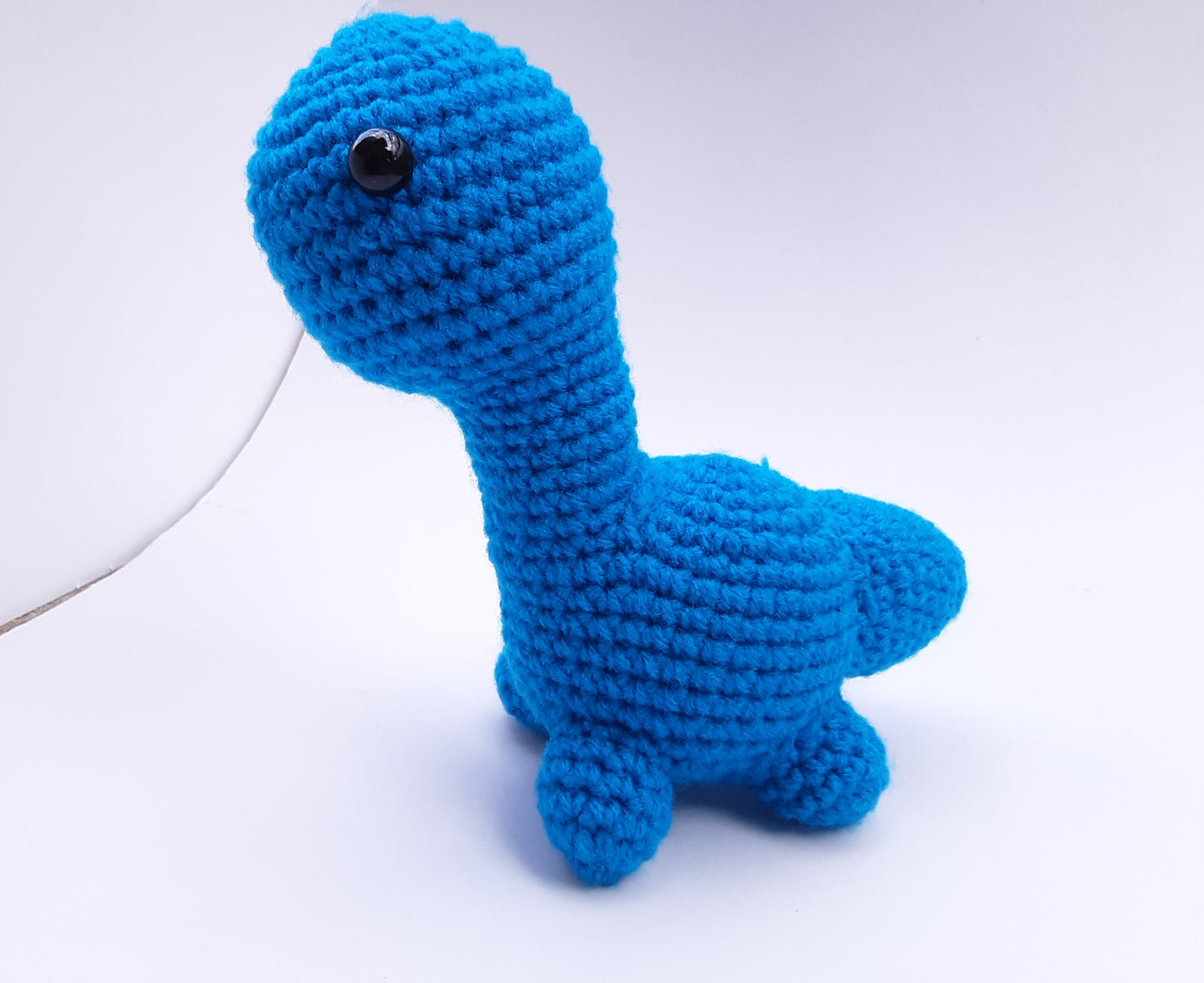 Blue Crochet Dinosaur