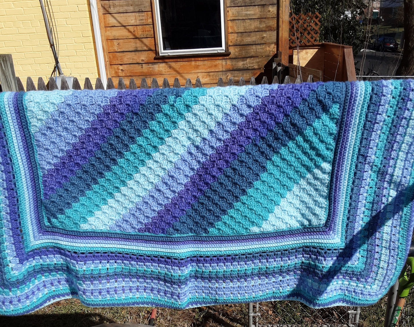 Blue Love Afghan