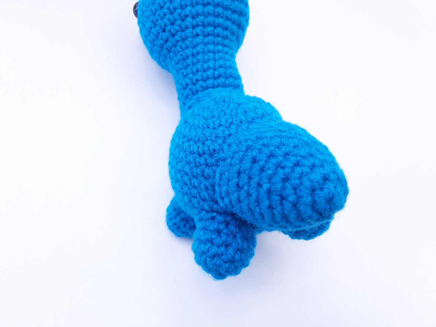 Blue Crochet Dinosaur