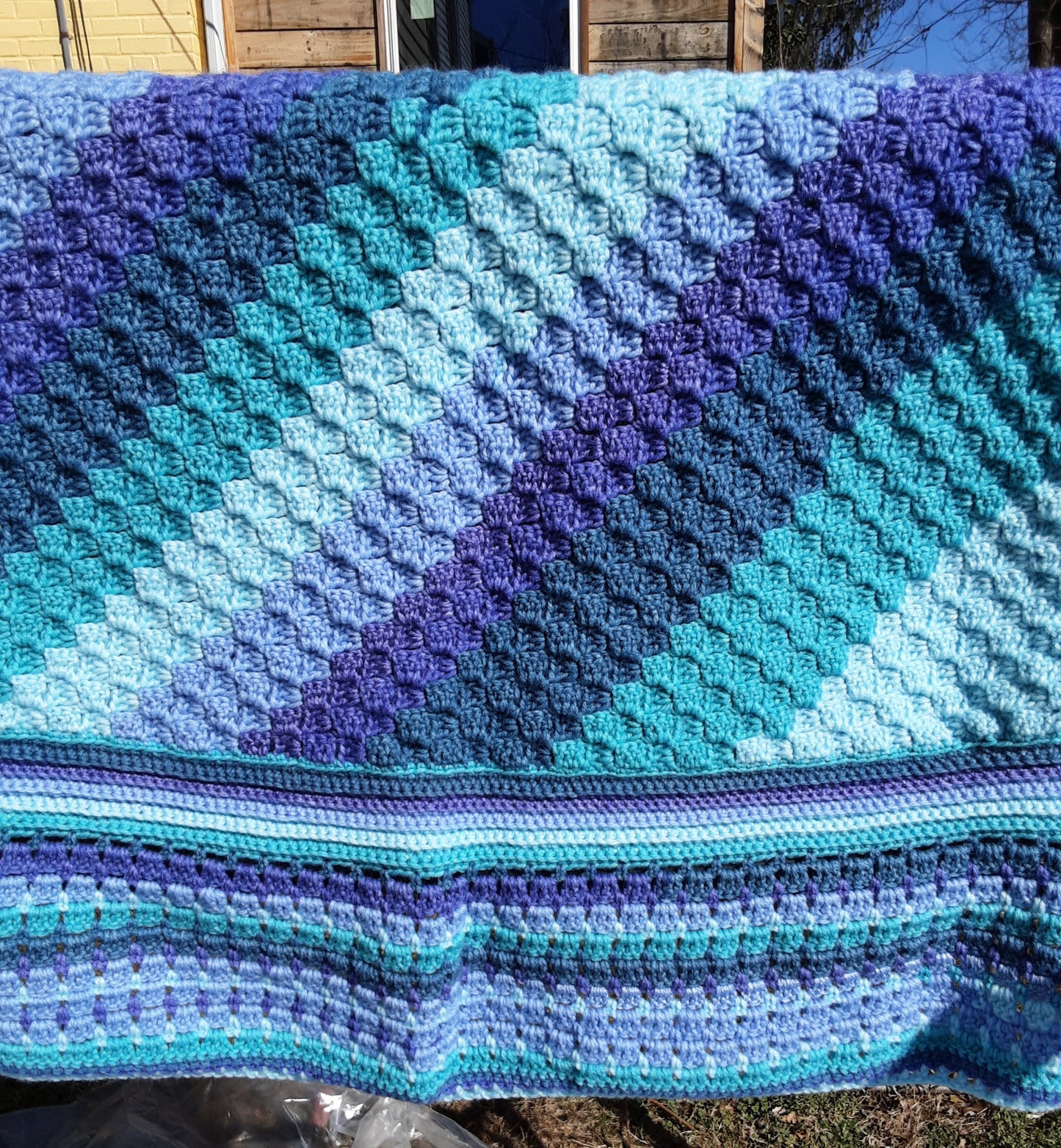 Blue Love Afghan